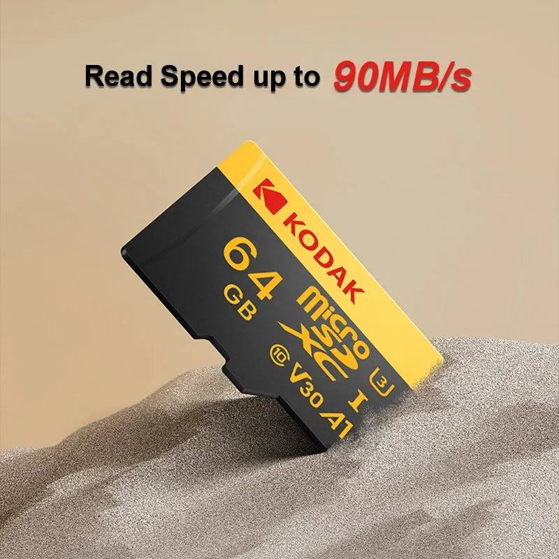 KODAK Memory Card Driving Recorder 32GB 64GB Micro SD Memory Card For Mobile Phone PC Earphone Speaker HD Camera Game Switch