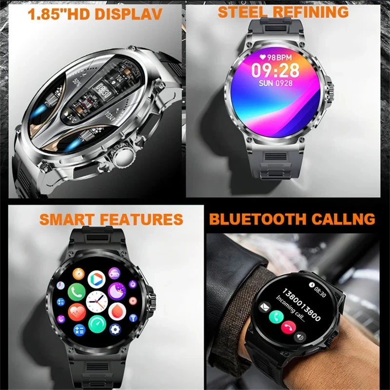 New 1.85 HD Screen For Samsung Galaxy Watch 6 Bluetooth Call Smartwatch 710mAh Health Monitor Men's Sports Modes Smart Watch