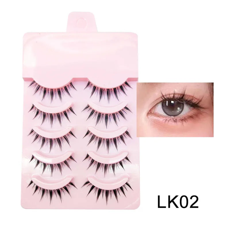 New Manga Lashes Soft Natural Eyelashes Thick False Eyelashes Manga Eyelashes Daily Dating Makeup Eyelashes Lashes Wispy