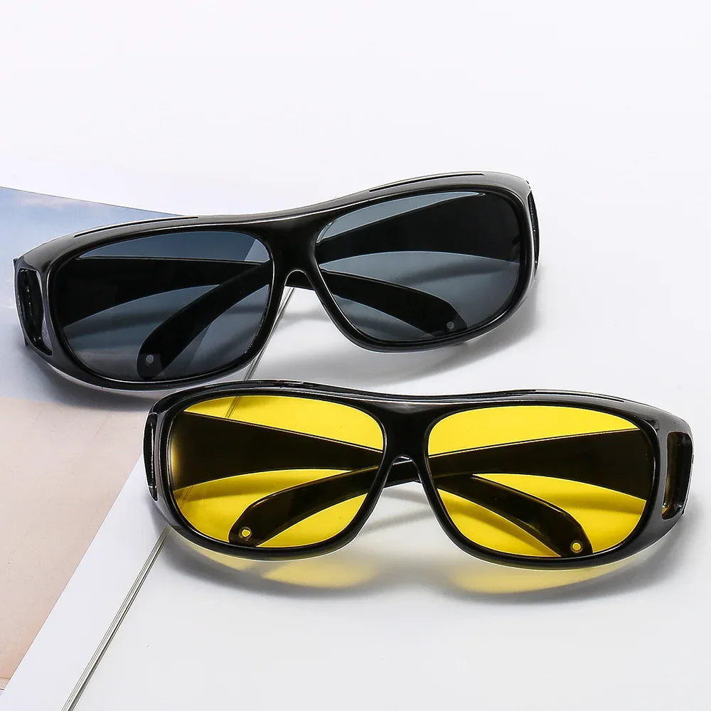 Anti-Glare Night Vision Driver Goggles Fashion Sunglasses Cycling Goggles Night Driving Enhanced Light Glasses Car Accessories