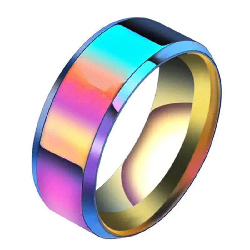 6 Colors Classic 8mm Tungsten Mens Ring Surface Brushed Stainless Steel Ring for Women Wedding Band Couples Jewelry Accessories