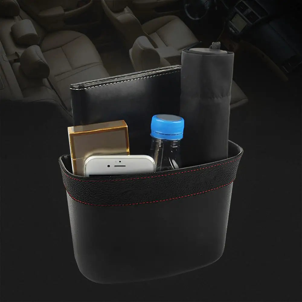 Car Trash Can With Hook Upgraded Hangings Car Garbage Can Leakproof Mini Vehicle Trash Bin For Trash Containing Car Stuff Storin