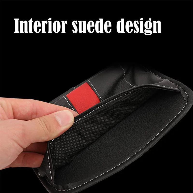 Car Pu Leather Small Multifunctional Storage Bag Phone Key Card Small Stuff Interior Organizer Auto Accessories