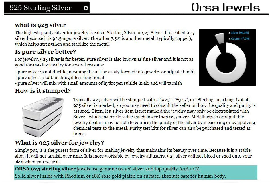 ORSA JEWELS Italian 925 Sterling Silver Box Chain Necklace Rose Gold/Gold Plated Silver Necklaces Neck Chains for Pendant SC07-G