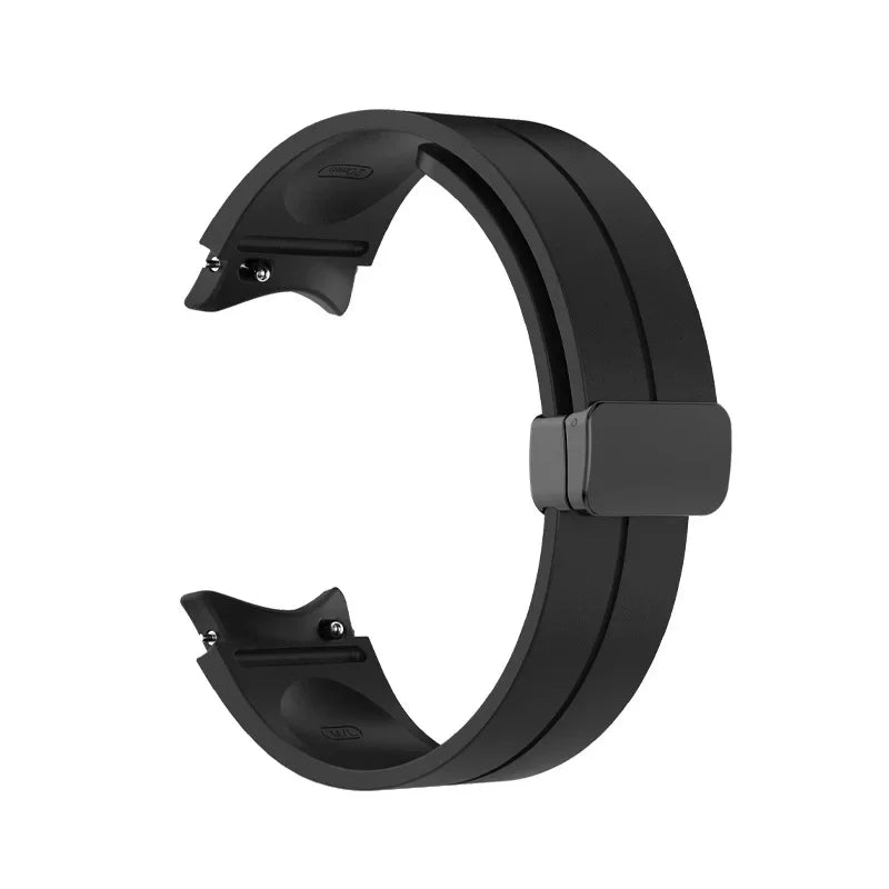 20mm Silicone Band For Samsung Galaxy Watch 6 Classic 47mm 43mm Pro 45mm Magnetic Buckle Bracelet Watch 4/5/6/7 44mm 40mm Correa