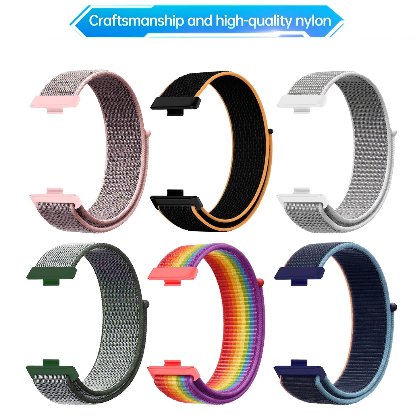 Nylon loop Strap For Huawei Watch Fit 3 Woven Sports Soft WristBand For Huawei Watch Fit 3 Smartwatch Correa Bracelet Belt