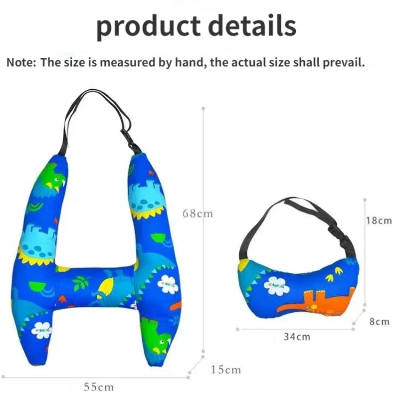 Car Sleeping Safety H-Shape Travel Pillow Car Travel Head Pillow Support Kid and Adult Cushion for Auto Seat Safety Neck Pillows