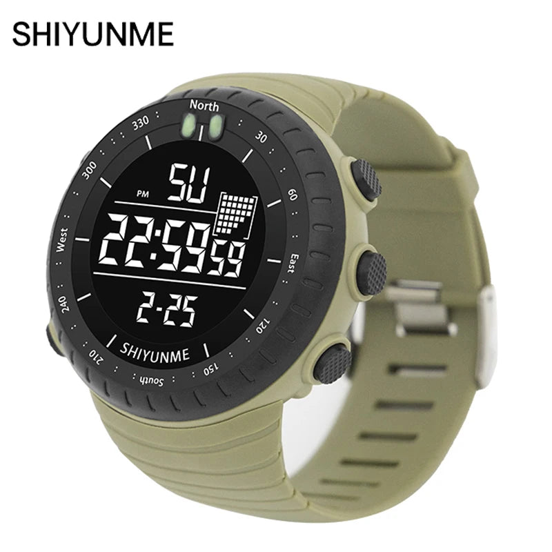 SHIYUNME Men's Sports Watch 50M Waterproof Military Display Clock Man Watches Modern Digital Reloj Hombre Luxury Fashion