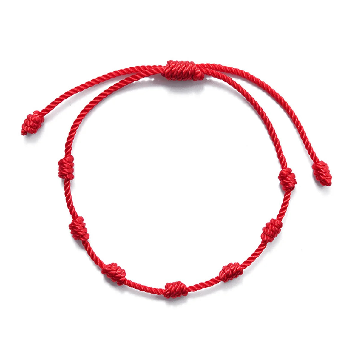 2Pcs/Set 7 Knots Red String Bracelet for Women Men Lucky Amulet Handmade Rope Bracelets Friendship Couple Wristband Jewelry Gift