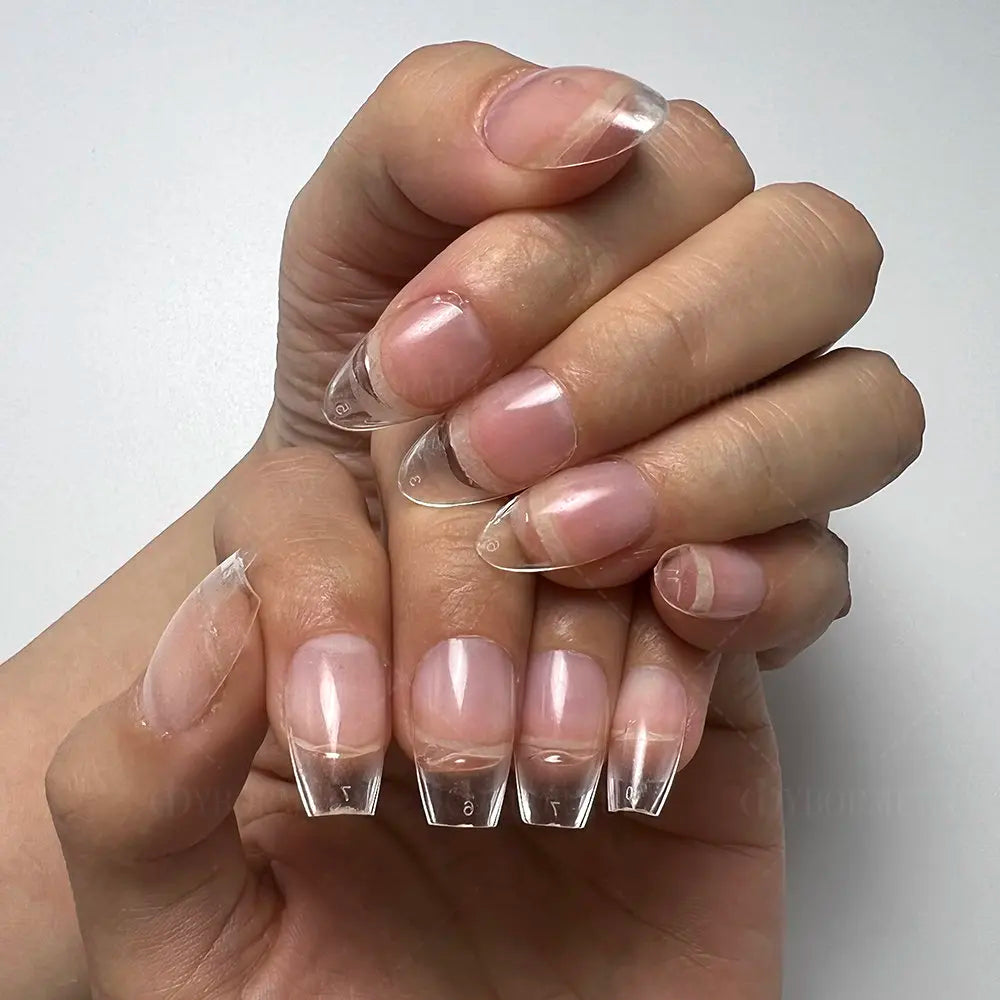 120pcs XXS Super Short Almond Full Cover Sculpted Soft Gel Nail Tips Press on Fake Nails Tailor-made for Short Small Nail Beds