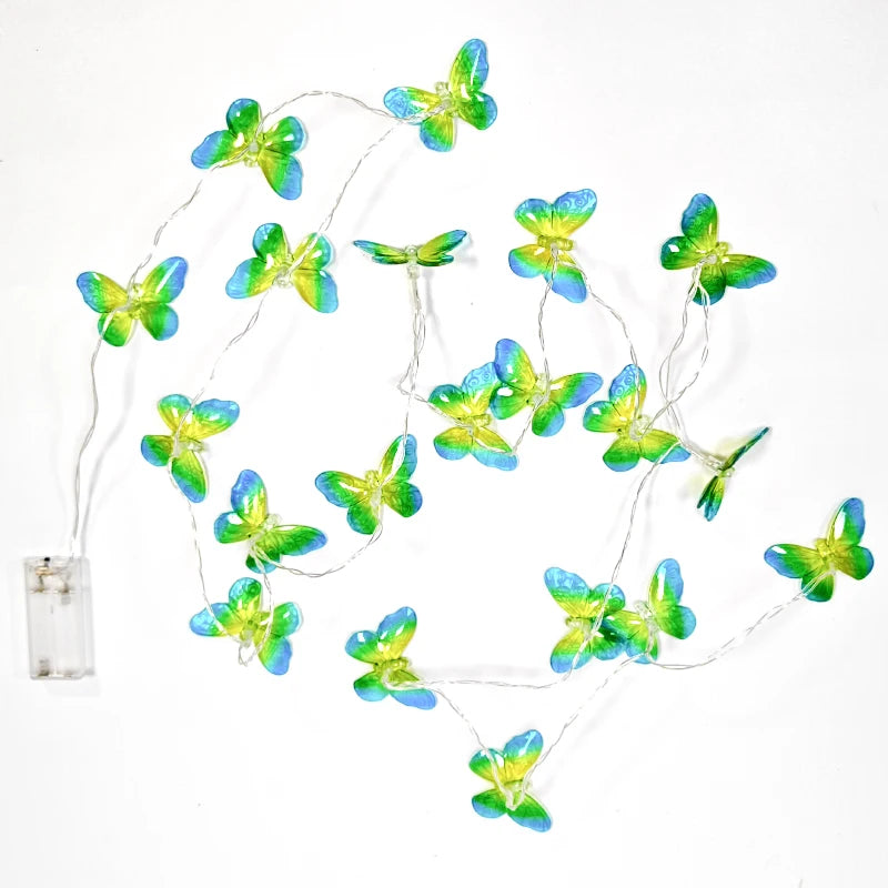 LED Butterfly light string Decor dream Fairy butterfly Lights Decorative Lighting for girl bedthroom Party Wedding decor props