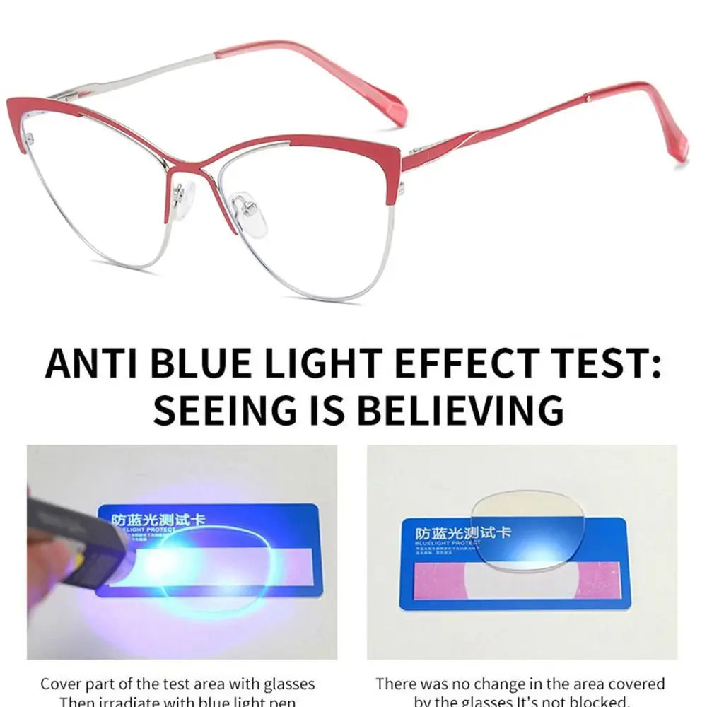 Blue Light Blocking Women Designers Eyeglasses Optical Spectacle Computer Eye Protection Glass Fashion Eyewear