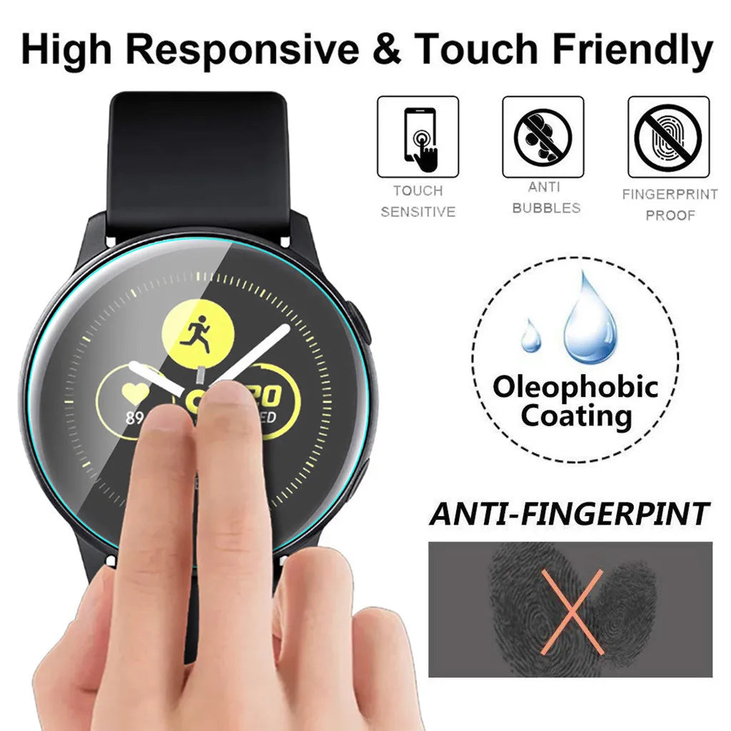 9H Hardness Tempered Glass Screen Protector for Samsung Galaxy Watch Series 42mm 46mm HD Clear Resist Scratches Protective Film