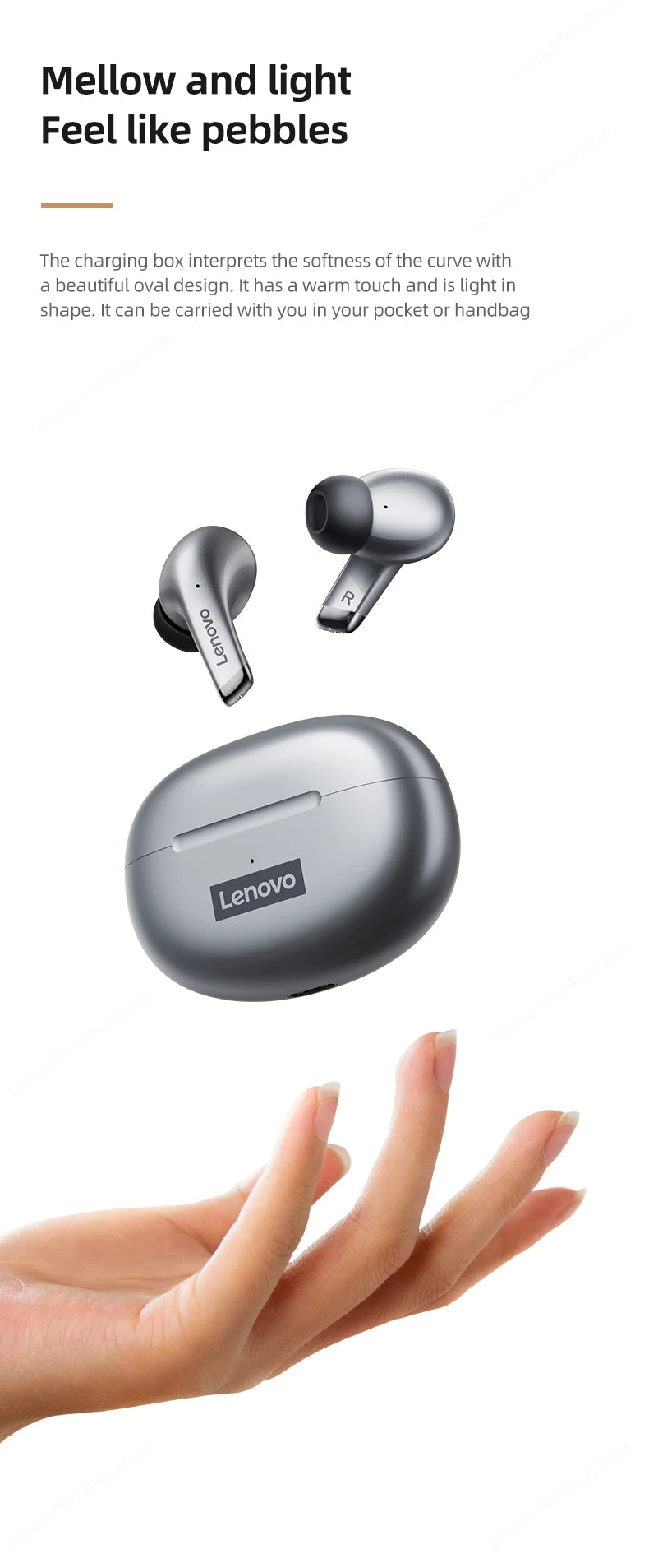 100% Original Lenovo LP5 Wireless Bluetooth Earbuds HiFi Music Earphone With Mic Headphones Sports Waterproof Headset 2022 New