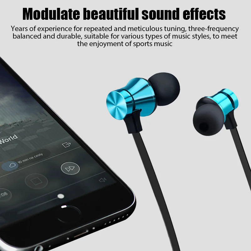 # XT-11 Bluetooth 4.2 Wireless Earphone Sports Headset Waterproof Earbuds Neckband Magnetic Headphone With Mic For Samrtphones