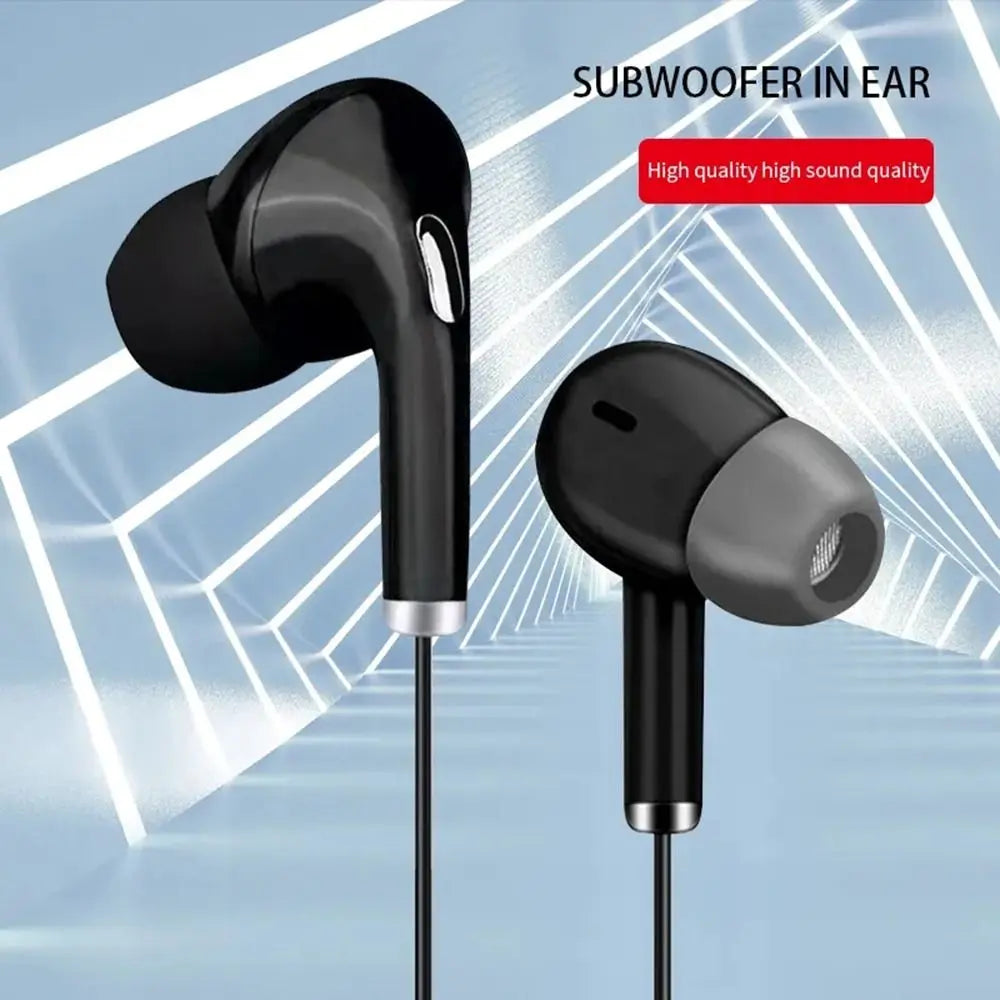 High Definition Wired Earphone 3.5mm In-Ear Control Portable Sport Wired Headset With Mic Wired Headphones For Mobile Phones