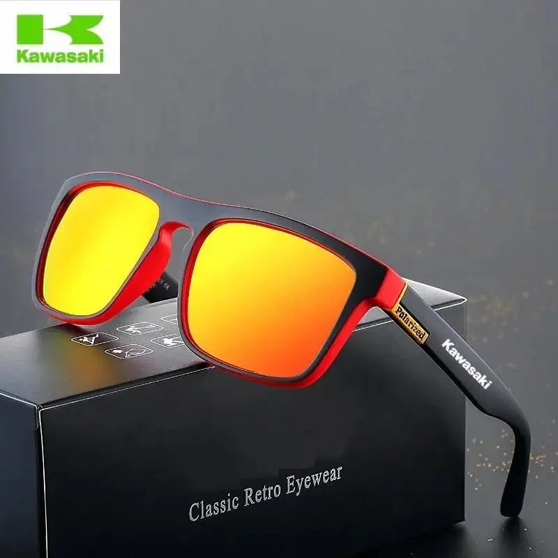 Kawasaki Polarized Sunglasses UV400 Protection for Men and Women Outdoor Hunting Fishing Driving Bicycle Sunglasses Optional Box