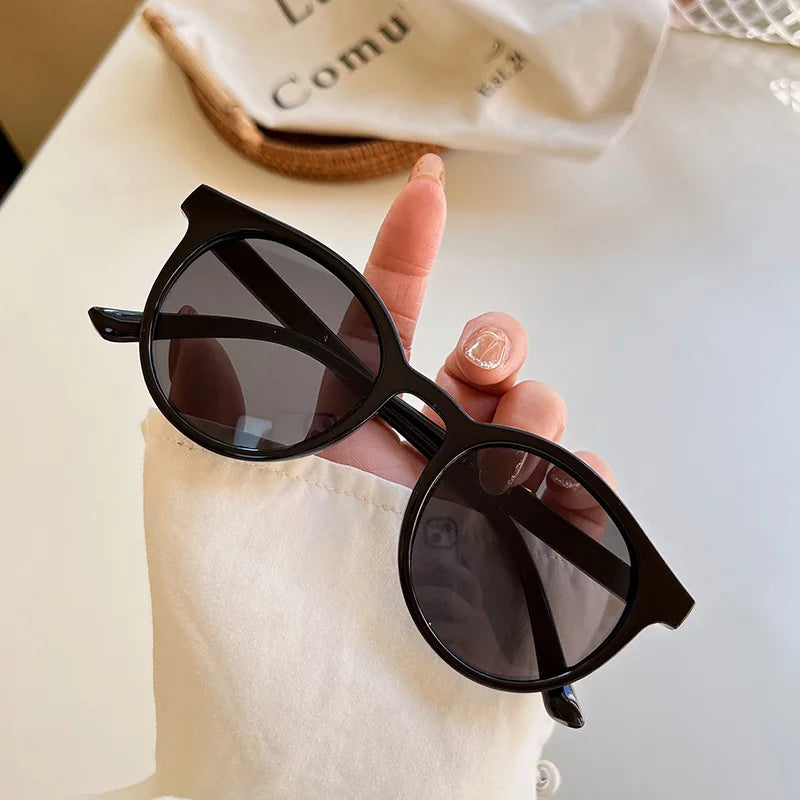 2024 New Vintage Women's Sunglasses Fashion Trendy Small Round Frame Driving Eyewear очки солнечные женские