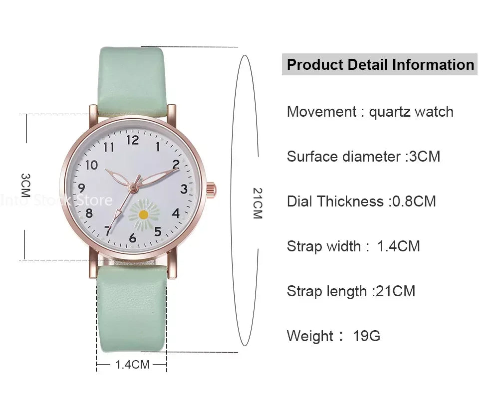 Luxury Watches for Women Luminous Retro Female Watch Ladies Belt Back Light Leather Strap Quartz Wristwatches Montre Femme