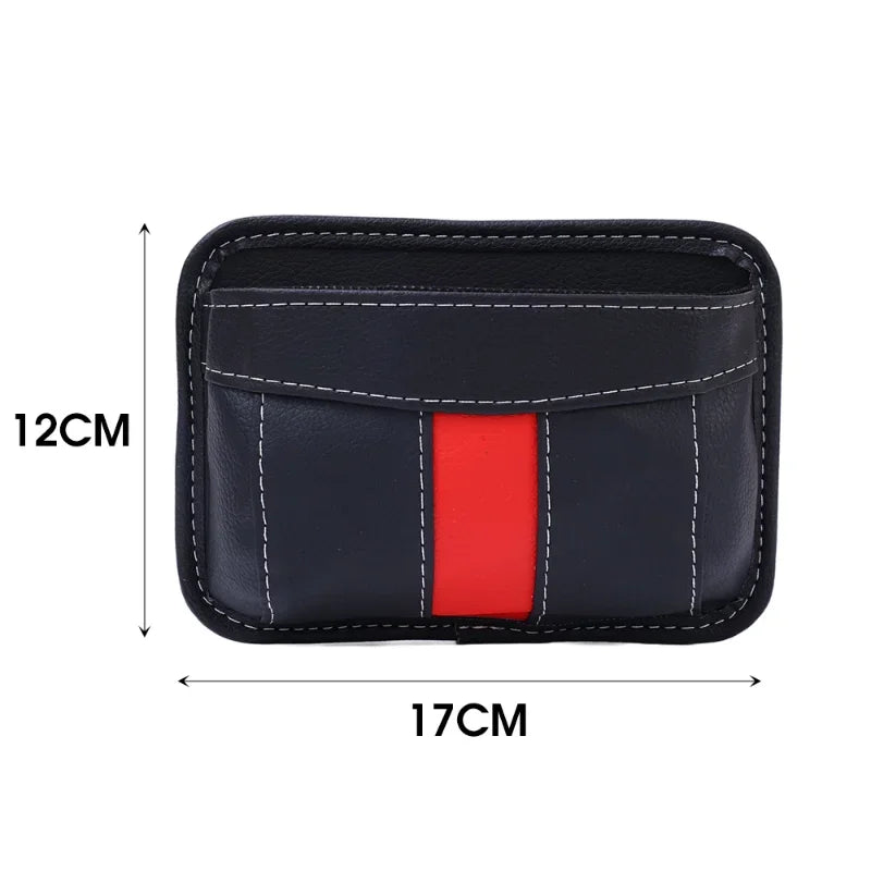 Car Pu Leather Small Multifunctional Storage Bag Phone Key Card Small Stuff Interior Organizer Auto Accessories