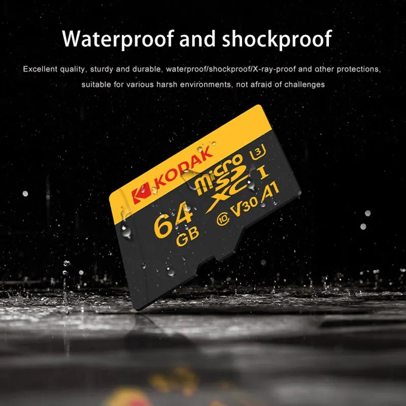 KODAK Memory Card Driving Recorder 32GB 64GB Micro SD Memory Card For Mobile Phone PC Earphone Speaker HD Camera Game Switch