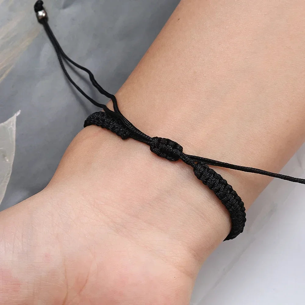 2Pcs/Set Handmade Braided Bracelets Couple Romantic Spider Web Adjustable Rope Bracelets Women Men Halloween Party Jewelry Gifts