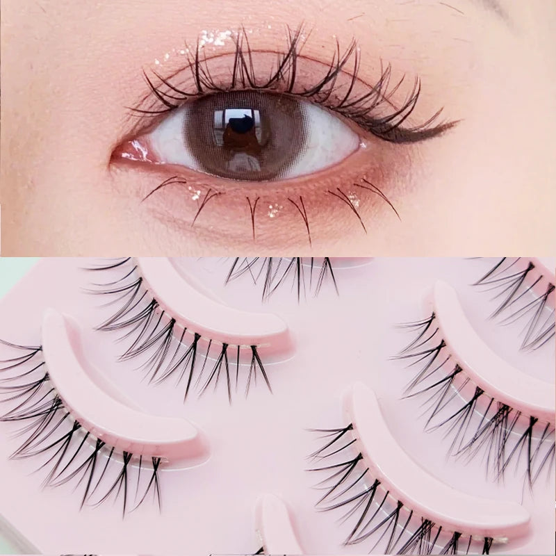 New Manga Lashes Soft Natural Eyelashes Thick False Eyelashes Manga Eyelashes Daily Dating Makeup Eyelashes Lashes Wispy