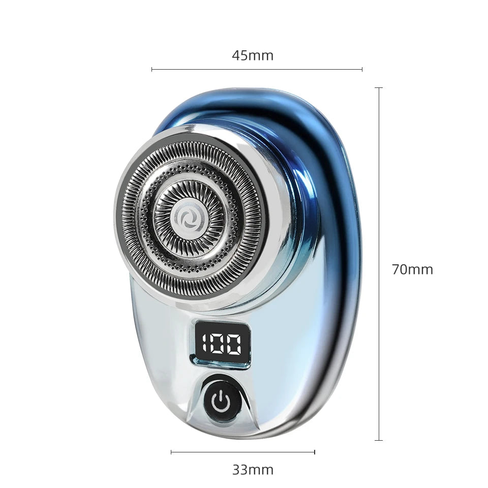 Mini Electric Razor Wet and Dry Washable Razor Fast Charging Digital Display Portable Electric Shaver 1 Hour Charge Time Upgrade