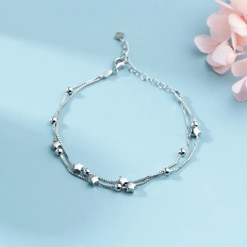 925 Sterling Silver Bracelet Woman Vintage Luxury Original Jewelry Accessories Fashion Designer Party Wedding Jewelry Gifts 2023