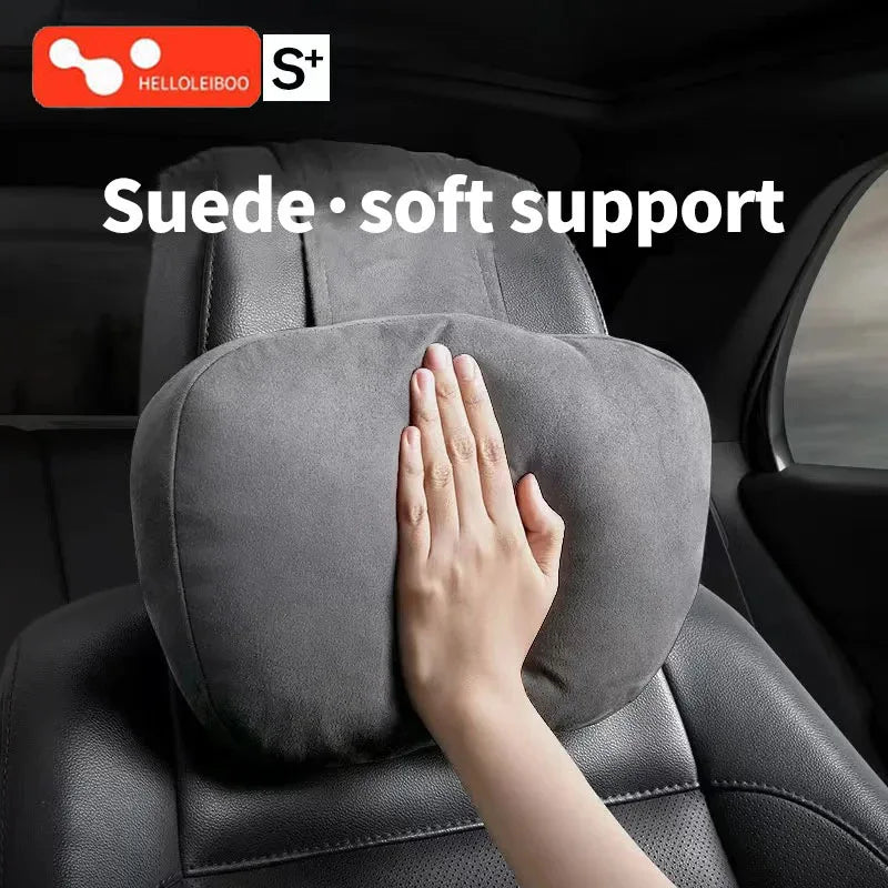 LEIBOO Memory Cotton Car Headrest Neck Support Car Accessories Seat Class Soft Universal Adjustable Car Pillow Neck Rest Cushion