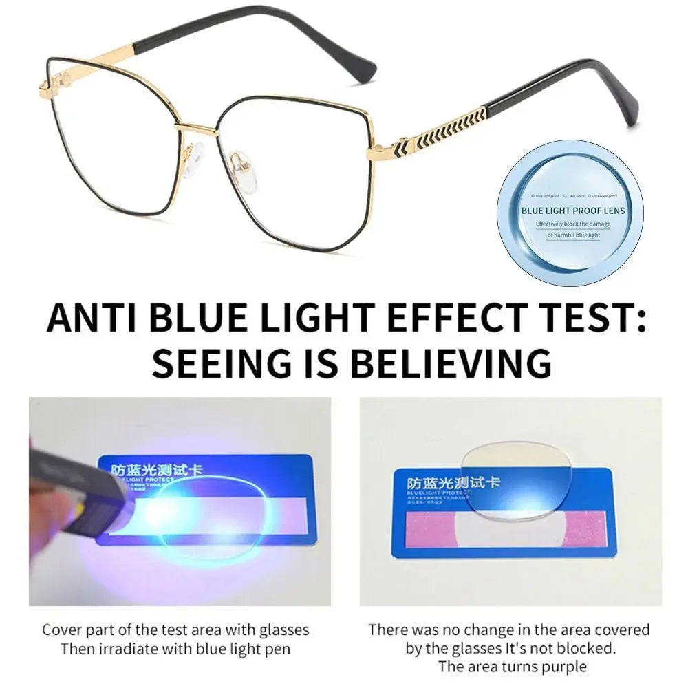 Blue Light Blocking Women Designers Eyeglasses Optical Spectacle Computer Eye Protection Glass Fashion Eyewear