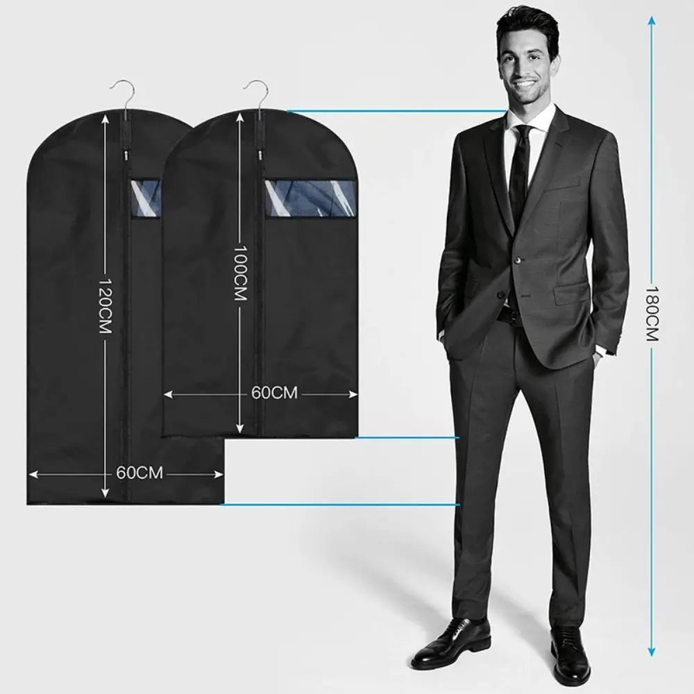 Dustproof Clothing Covers Waterproof Clothes Dust Cover Coat Suit Dress Protector Hanging Garment Bags Closet Organizer