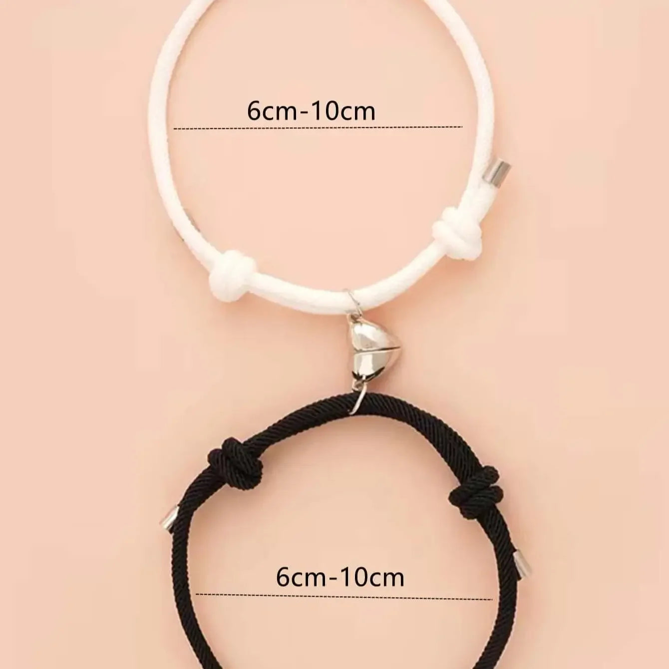 2PCS/SET Braided Rope Magnetic Love Couple Bracelet Lovers Magnetic Lady Good Friend Bracelet Set Jewelry Gifts 2024 Hot Designs