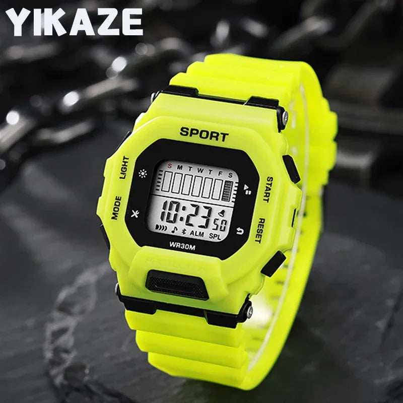 Y10 Men Women Sports Watches Multifunction Military Digital Watch Waterproof Outdoor Fitenss Wristwatch for Student Man Gifts