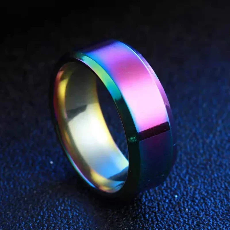 New Stainless Steel Rings Simple Titanium Steel Ring Trendy Personality Metal Ring For Women Men Party Jewelry Punk Accessories