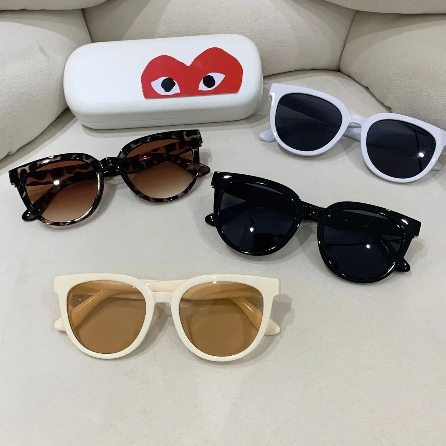 2024 Outdoor UV Resistant Shades UV400 Eyewear New Retro Round Sunglasses for Women Trendy Korean Small High-end Sunglasses