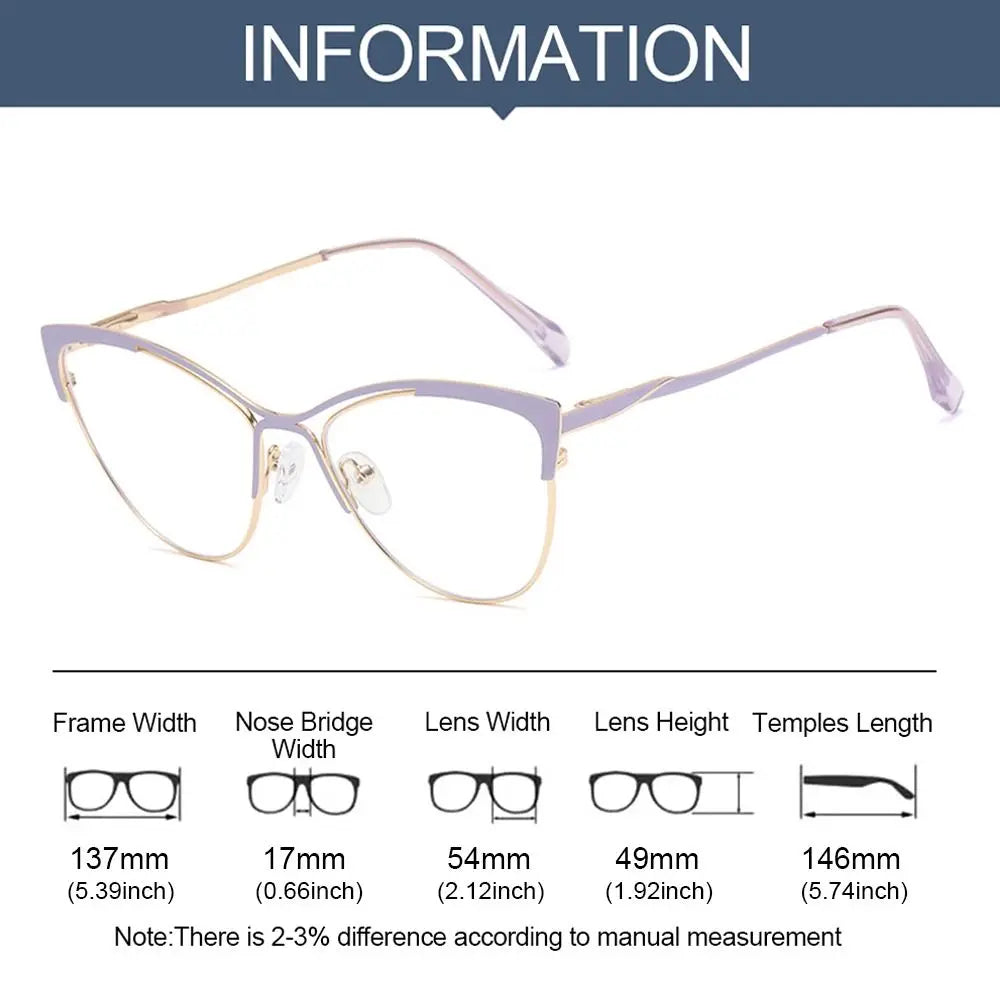 Blue Light Blocking Women Designers Eyeglasses Optical Spectacle Computer Eye Protection Glass Fashion Eyewear