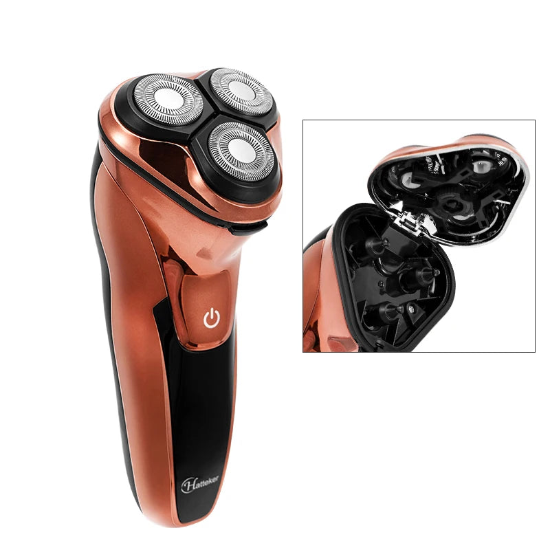 Powerful Cordless LCD Electric Shaver 3D Floating Wet Dry Beard Electric Razor Rechargeable Facial Shaving Machine For Men