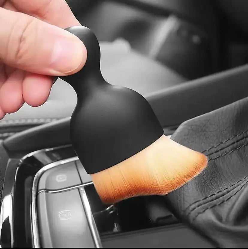 Car Air Vent Cleaning Soft Brush with Casing Car Interior Cleaning Tool Artificial Car Brush Car Crevice Dusting Car Detailing