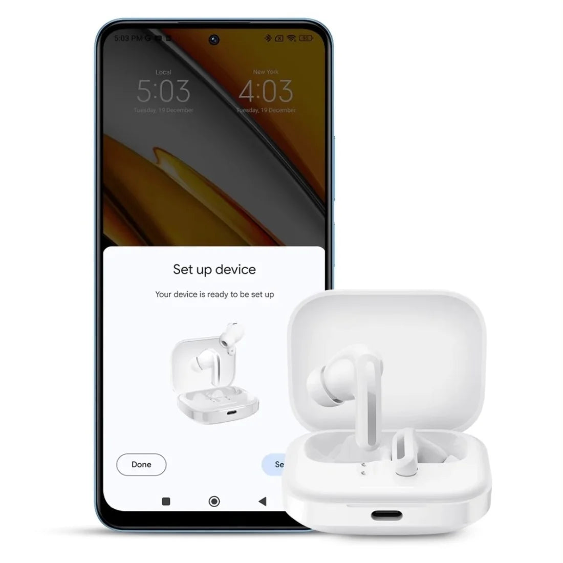 Xiaomi Redmi Buds 5 Earphone 46dB Active Noise Cancellation Bluetooth 5.3 TWS ANC Headset 40h Long Battery Life Touch Control