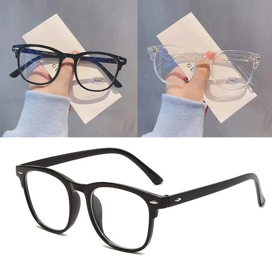 Glasses Ultralight Retro Transparent Frame Plain Men Women Anti Blue Light  Glasses  Party Decorate Eyeglasses Fake Glasses