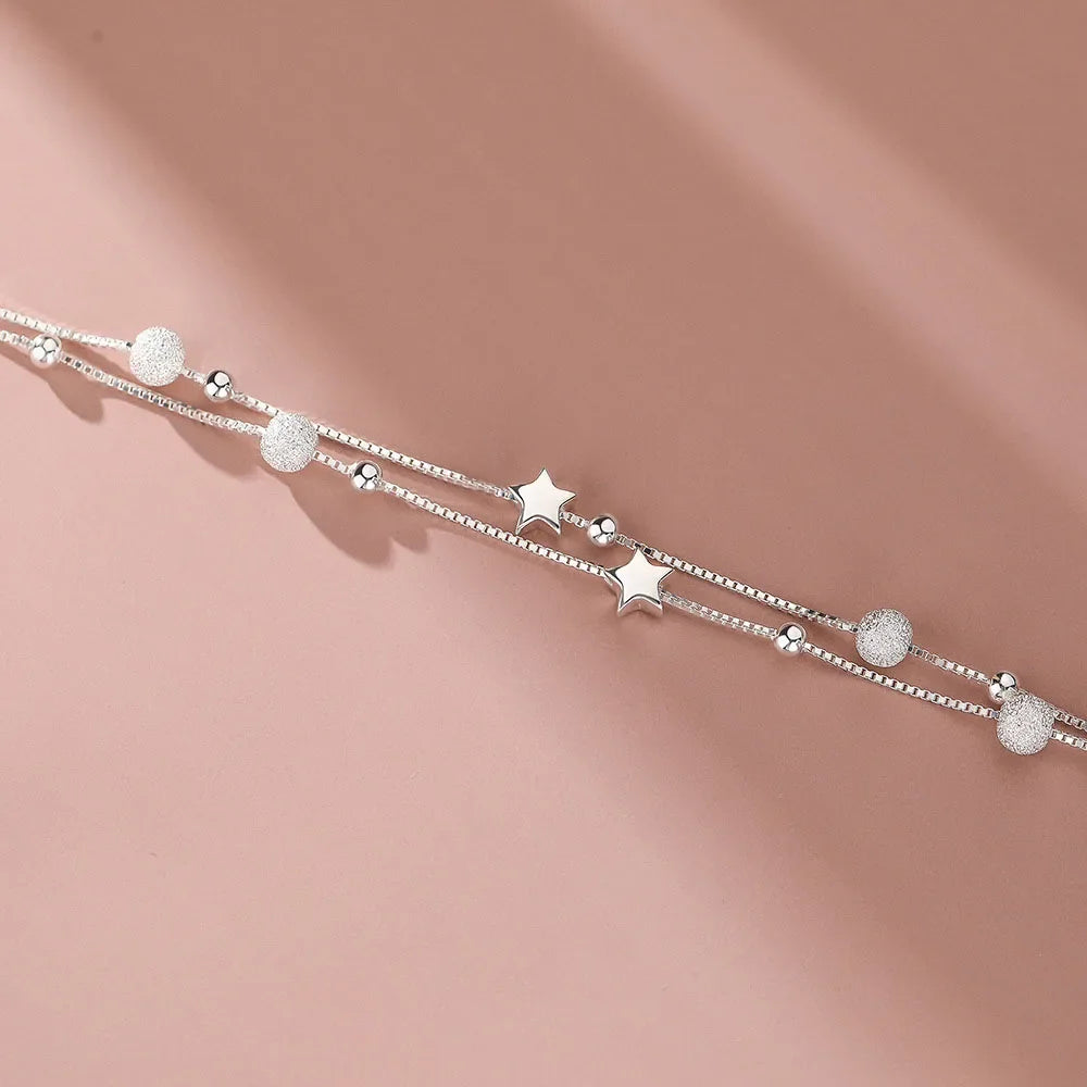 925 Sterling Silver Bracelet Woman Vintage Luxury Original Jewelry Accessories Fashion Designer Party Wedding Jewelry Gifts 2023