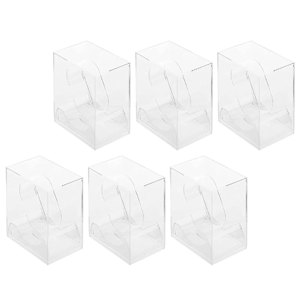 6 Pcs Watch Storage Box Decor Stand Delicate Holder Portable Gift Boxes Anti-scratch Case Display Plastic Man