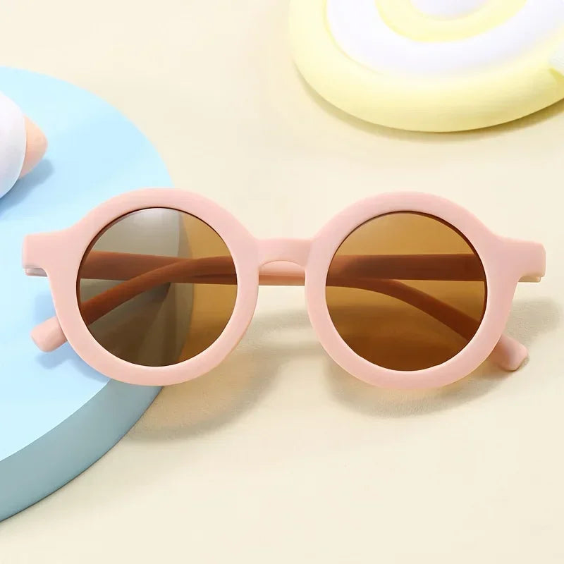 Stylish Sunglasses For Kids Circle Cute sweet and fresh Perfect for Boys and Girls Outdoor Sports Party Vacation Travel