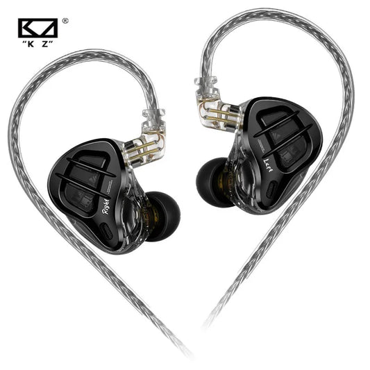 KZ ZAR Hybrid Driver In-ear Monitor 1DD+7BA Earphone HiFi 2Pin Wired Headphone Music DJ Headset Sport Game Earbud ZAX ZAS ZSX