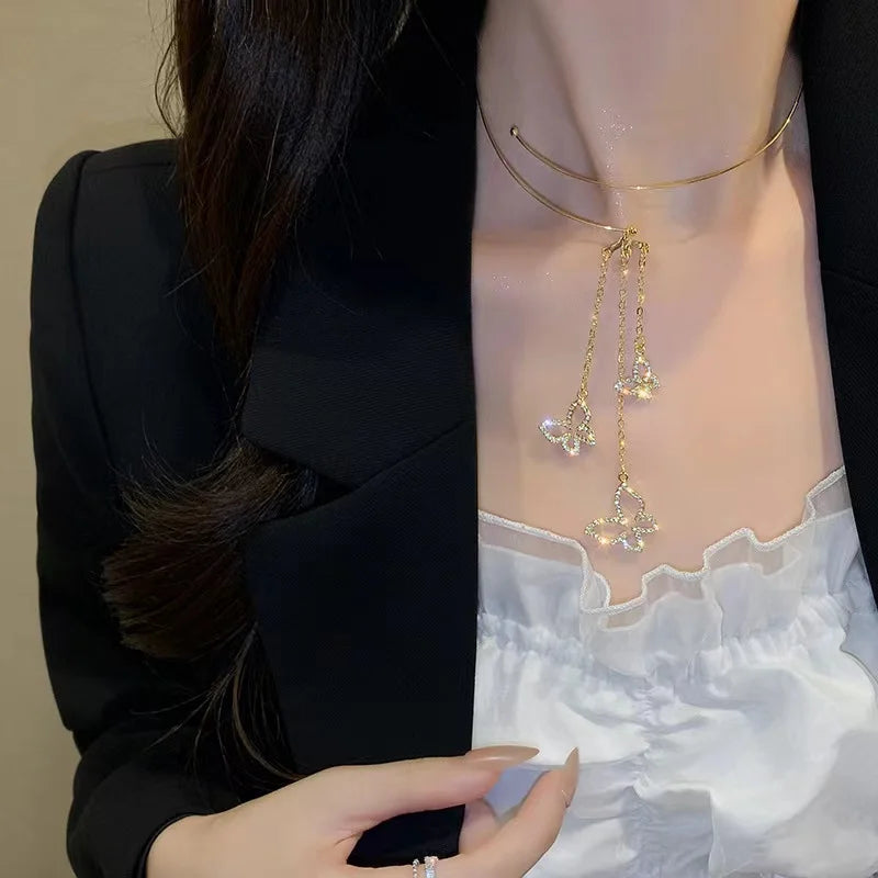 New Fashion Trend Unique Design Elegant Delicate Chalcedony Tulip Pendant Necklace Women High Jewelry Party Gifts Wholesale