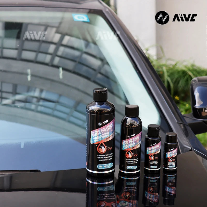 Car Glass Oil Film Removing Paste Aivc Auto Glass Film Coating Remover Clear Vision Hydrophobicity Windshield Car Detailing Tool