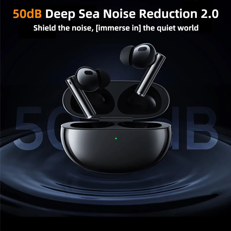 Global Version realme Buds Air 5 Pro Bluetooth Earphone 50dB Active Noise Cancelling LDAC Bluetooth 5.3 Wireless Headphone New