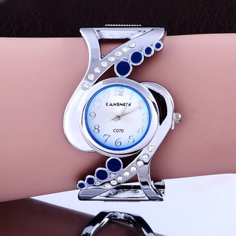 New Design Women Bangle Wristwatch Quartz Crystal Luxury Relojes Rhinestone Fashion Female Watches Hot Sale Eleagnt Mujer Watch