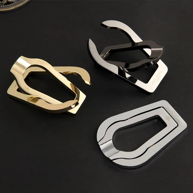 1Pc New Stainless Steel Classic Men's Cigar Holder Exquisite Gift Pipe Holder Easy To Carry and Foldable